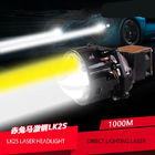Motocicleta LED Chip Bi Laser Headlight Bulbs, linternas de rayo láser 5500K