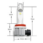 bulbo de lámpara de la niebla H7 de 120w 2pcs 9005, bulbo de la linterna de 14400lm LED