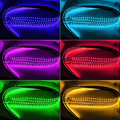 luces de la parte de abajo de 4pcs LED para los coches