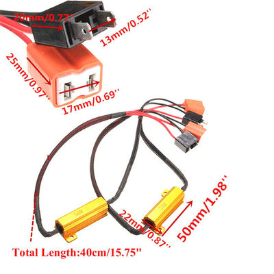 Decodificador de la linterna de H7 50W LED, decodificador de 2PCS H7 LED Canbus