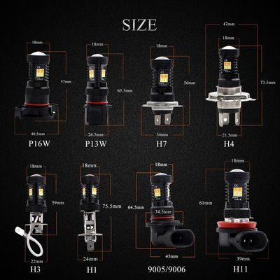 Luces de niebla automotrices de 16SMD LED
