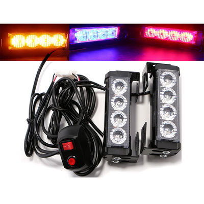 pilotos del estroboscópico de 8Models 640lm LED Amber White roja azul