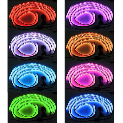 Luces de Underglow del coche de 4PCS RGB, 8 luces del tubo de neón de los colores para los coches