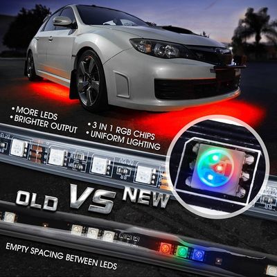 Luces de Underglow del coche del APP Bluetooth 60W, equipo de los 2.5M Underglow Neon Lights