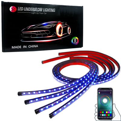 Luces de Underglow del coche del APP Bluetooth 60W, equipo de los 2.5M Underglow Neon Lights