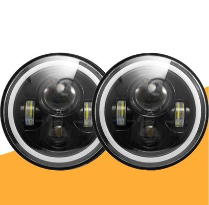 luces de niebla del halo de 12V DRL Jeep Wrangler Offroad 80W