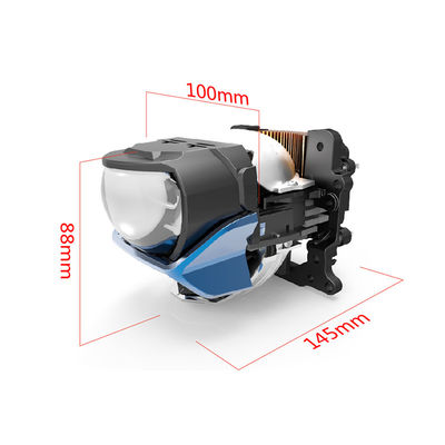 color dual de la linterna de la lente de la pulgada LED de 55W 6000k Sanvi 3